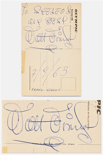 Walt Disney Signed Postcard