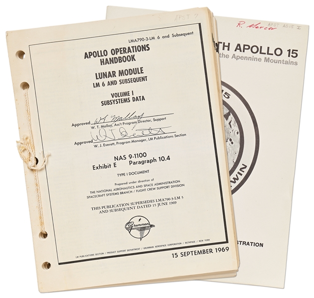 Original ''Apollo Operations Handbook'' Published September 1969 by Grumman -- Considered the ''Bible'' for Apollo 12's Lunar Module ''Intrepid''