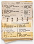 Intriguing Lot of NASA Items Including Checklist Cue Cards, Possibly for Mercury-Atlas 9, Belonging to Early NASA Manager