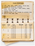 Intriguing Lot of NASA Items Including Checklist Cue Cards, Possibly for Mercury-Atlas 9, Belonging to Early NASA Manager
