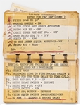 Intriguing Lot of NASA Items Including Checklist Cue Cards, Possibly for Mercury-Atlas 9, Belonging to Early NASA Manager