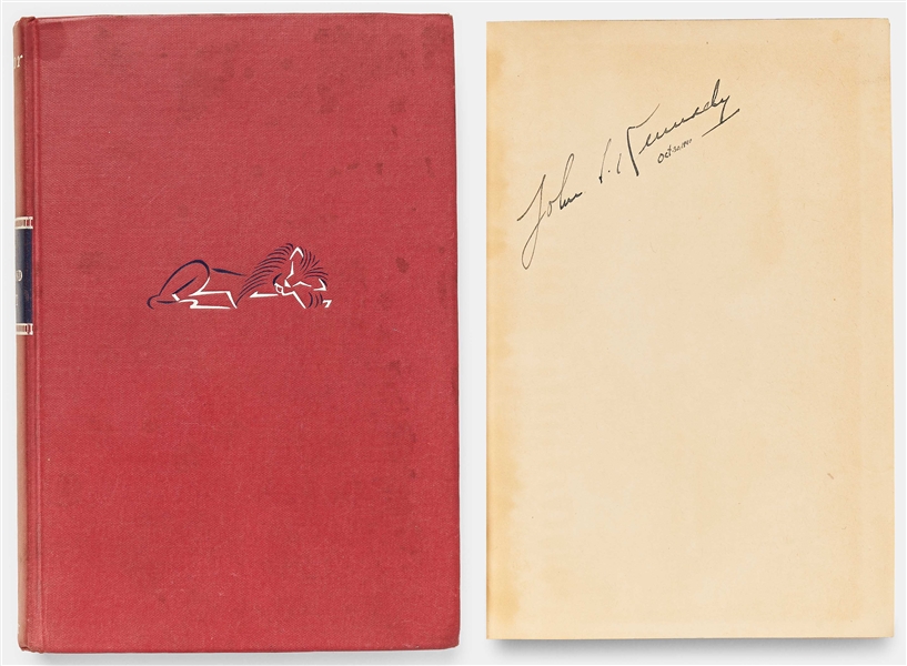 John F. Kennedy Signed First Edition of ''Why England Slept'' -- Vintage 1940 Signature by JFK Without Inscription -- With University Archives COA