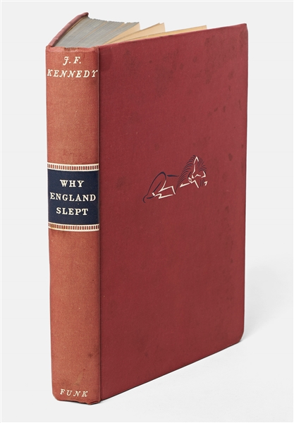 John F. Kennedy Signed First Edition of ''Why England Slept'' -- Vintage 1940 Signature by JFK Without Inscription -- With University Archives COA