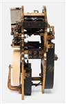 Thomas Edison's Universal Self-Winding Stock Ticker -- With Original Glass Dome