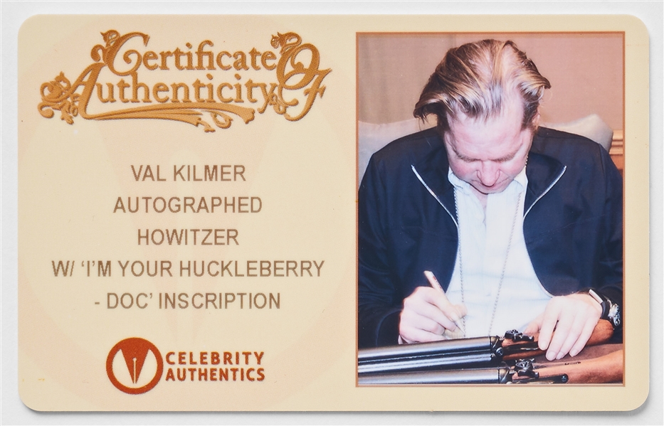 Val Kilmer Signed ''Tombstone'' Rifle -- Kilmer Writes ''Val Kilmer I'm your Huckleberry 'Doc''' -- With JSA COA