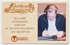 Val Kilmer Signed ''Tombstone'' Rifle -- Kilmer Writes ''Val Kilmer I'm your Huckleberry 'Doc''' -- With JSA COA