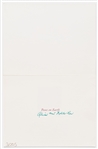Harper Lee Christmas Card Signed