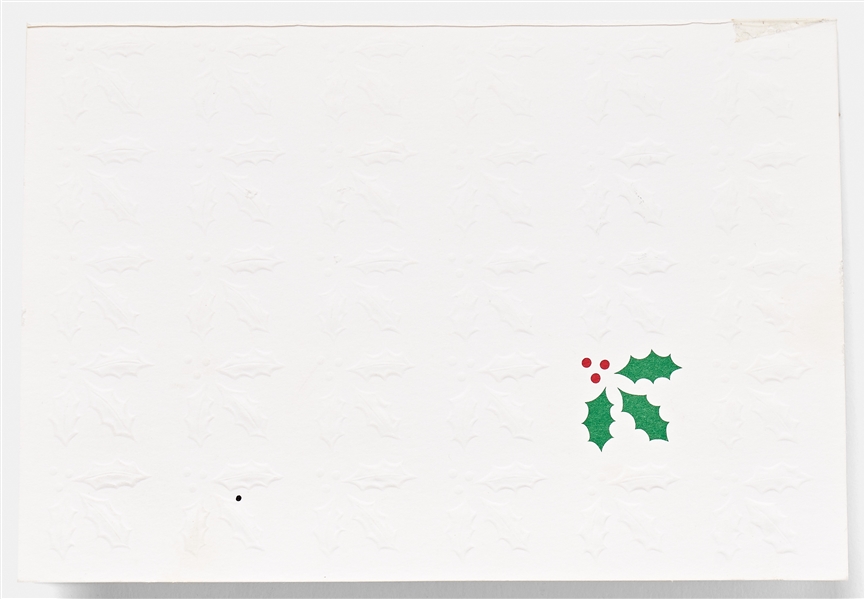 Harper Lee Christmas Card Signed