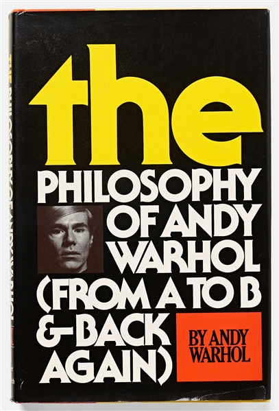 Andy Warhol Sketches His Famous Campbell's Soup Can -- Drawn in a Signed Copy of ''The Philosophy of Andy Warhol''