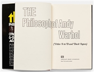 Andy Warhol Sketches His Famous Campbell's Soup Can -- Drawn in a Signed Copy of ''The Philosophy of Andy Warhol''