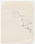 AC/DC Signatures -- Includes 2 by Bon Scott, Plus Angus Young & Mark Evans, All Acquired in January 1977 -- With Roger Epperson COA