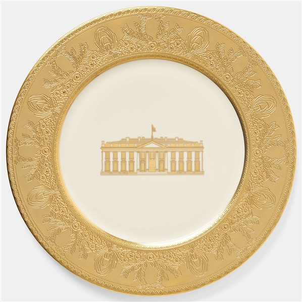 Bill Clinton 200th Anniversary White House China Service Plate -- Largest Plate Measures 12'' in Diameter