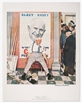 Norman Rockwell Signed Lithograph of His Famous Painting ''Before and After'' -- Measures 19'' x 25''