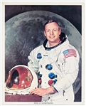 Neil Armstrong Signed 8'' x 10'' NASA White Spacesuit Photo