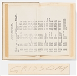 Lot of Items Personally Owned by Mercury 7 and Apollo 1 Astronaut Gus Grissom -- Includes Handwritten & Signed Check, Grissom's Textbook with Handwritten Notes, His Life Preserver & More