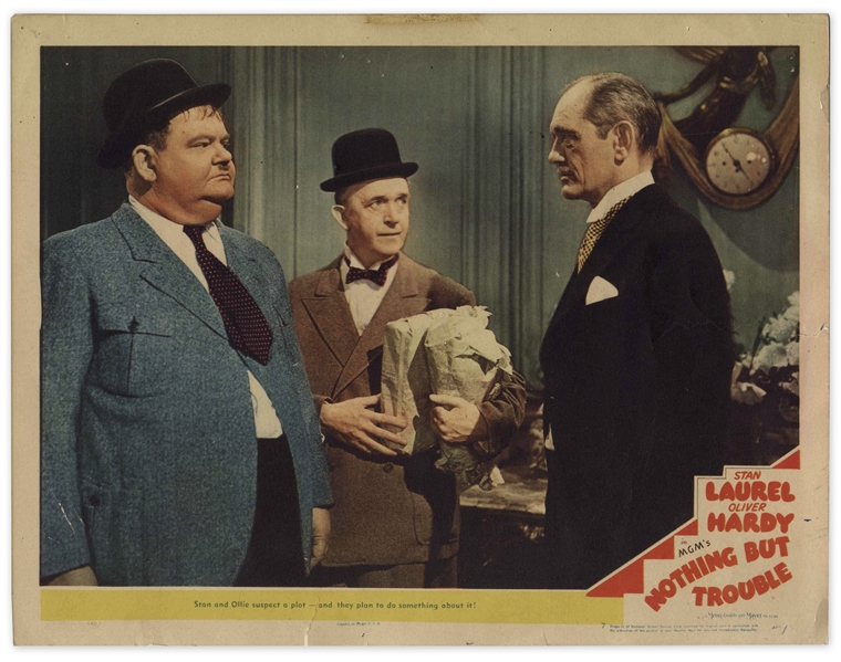 Laurel & Hardy Lobby Card from Nothing But Trouble