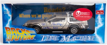 Back to the Future Cast-Signed DeLorean