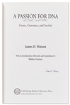 James Watson Signed First Edition of His Book A Passion for DNA