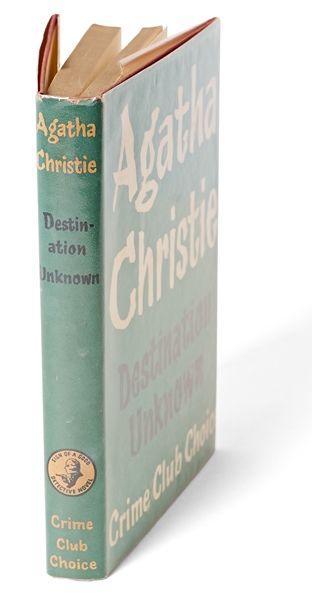 First Edition of "Destination Unknown" by Agatha Christie, in Original Dust Jacket