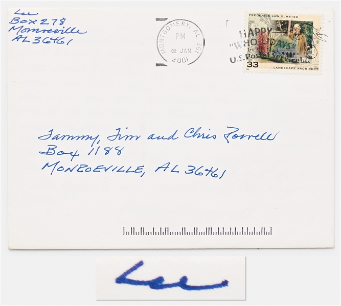 Harper Lee Autograph Letter Signed Plus Signed Envelope