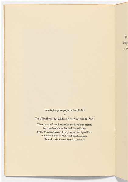 John Steinbeck Signed Acceptance Speech for His Nobel Prize for Literature