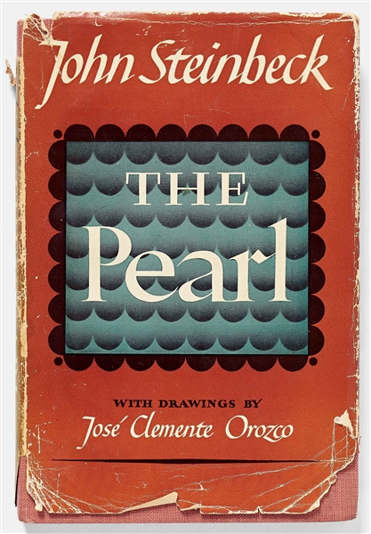 John Steinbeck Signed Presentation Copy of ''The Pearl'' -- ''...'delightful, brilliant, gorgeous, talented...I have tested this product and certify that the claims made for it are accurate...''