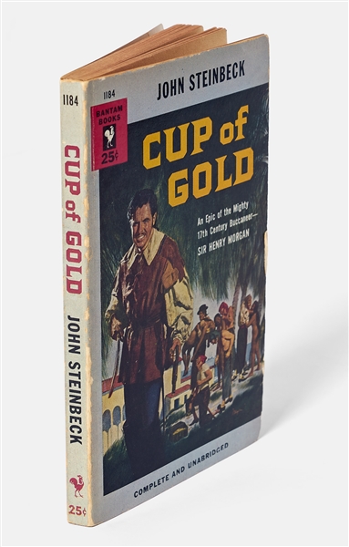 John Steinbeck Signed Presentation Copy of His First Novel, ''Cup of Gold'' -- Steinbeck Writes: ''...a lousy book / John Steinbeck''