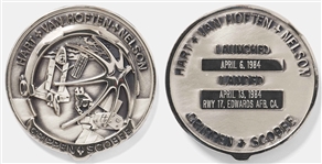 Sally Rides Personally Owned STS-41-C Space Shuttle Challenger Robbins Medal