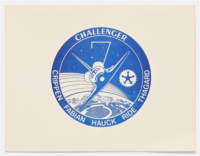 Sally Ride's Personally Owned Collection of STS-7 Space Shuttle Challenger Launch Invitations & Stationery