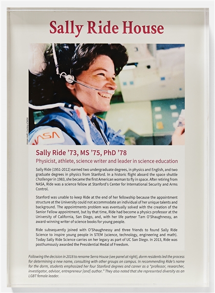 Large Lot of Items Personally Owned by Sally Ride -- Includes Her High School Graduation Program, Tennis Achievements, Stanford Keepsakes, Business Cards & More