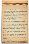 Sheldon Mayer's Handwritten Journal from 1957 Titled Rambling notes before breakfast -- Over 80 Pages of Observations, Partial Short Stories & Thoughts About Writing
