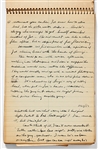Sheldon Mayer's Handwritten Journal from 1957 Titled Rambling notes before breakfast -- Over 80 Pages of Observations, Partial Short Stories & Thoughts About Writing