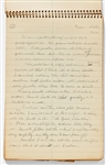 Sheldon Mayer's Handwritten Journal from 1957 Titled Rambling notes before breakfast -- Over 80 Pages of Observations, Partial Short Stories & Thoughts About Writing