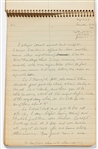 Sheldon Mayer's Handwritten Journal from 1957 Titled Rambling notes before breakfast -- Over 80 Pages of Observations, Partial Short Stories & Thoughts About Writing