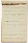 Sheldon Mayer's Handwritten Journal from 1957 Titled Rambling notes before breakfast -- Over 80 Pages of Observations, Partial Short Stories & Thoughts About Writing