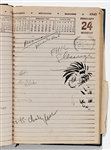 Sheldon Mayer's 1947 Day Planner as Editor of All-American Publications -- Plus Several Letters to Mayer Regarding Comics & a Note from Mayer About How Comics ''affect the younger generation''