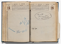 Sheldon Mayer's 1947 Day Planner as Editor of All-American Publications -- Plus Several Letters to Mayer Regarding Comics & a Note from Mayer About How Comics ''affect the younger generation''