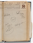Sheldon Mayer's 1947 Day Planner as Editor of All-American Publications -- Plus Several Letters to Mayer Regarding Comics & a Note from Mayer About How Comics ''affect the younger generation''