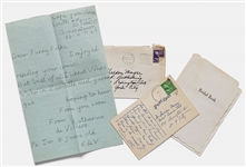 Sheldon Mayer's 1947 Day Planner as Editor of All-American Publications -- Plus Several Letters to Mayer Regarding Comics & a Note from Mayer About How Comics ''affect the younger generation''