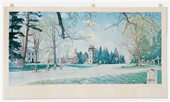 Norman Rockwell Signed Lithograph of His ''Springtime in Stockbridge''