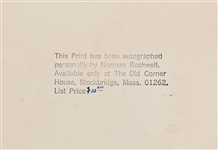 Norman Rockwell Signed Lithograph of His ''Springtime in Stockbridge''