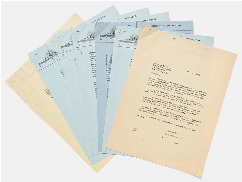 Lot of Louis B. Mayer Financial Documents While at MGM