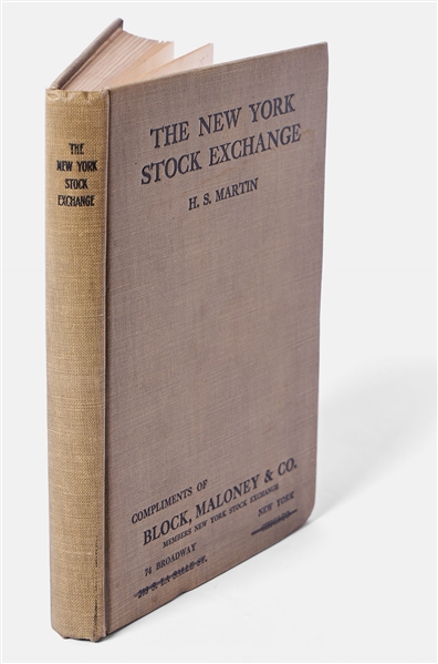 1919 Rare Investment Book -- The New York Stock Exchange