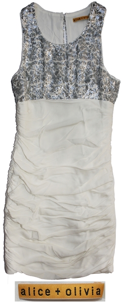 Sheryl Crow Personally Owned Silk and Sequined Party Dress by "Alice + Olivia"