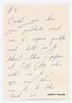 Joseph Heller Autograph Letter Signed -- Heller Writes to a Professor Writing a Book of Critical Essays About Catch-22