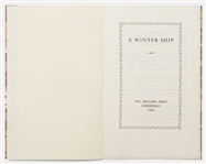 First Edition of Sylvia Plath's Poem A Winter Ship -- One of Only 60 Copies Extant, Personally Owned by Sylvia Plath