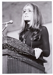 Gloria Steinem Handwritten 16'' x 20'' Photo with Her Thoughts on the Women's Rights Movement -- It really is a revolution