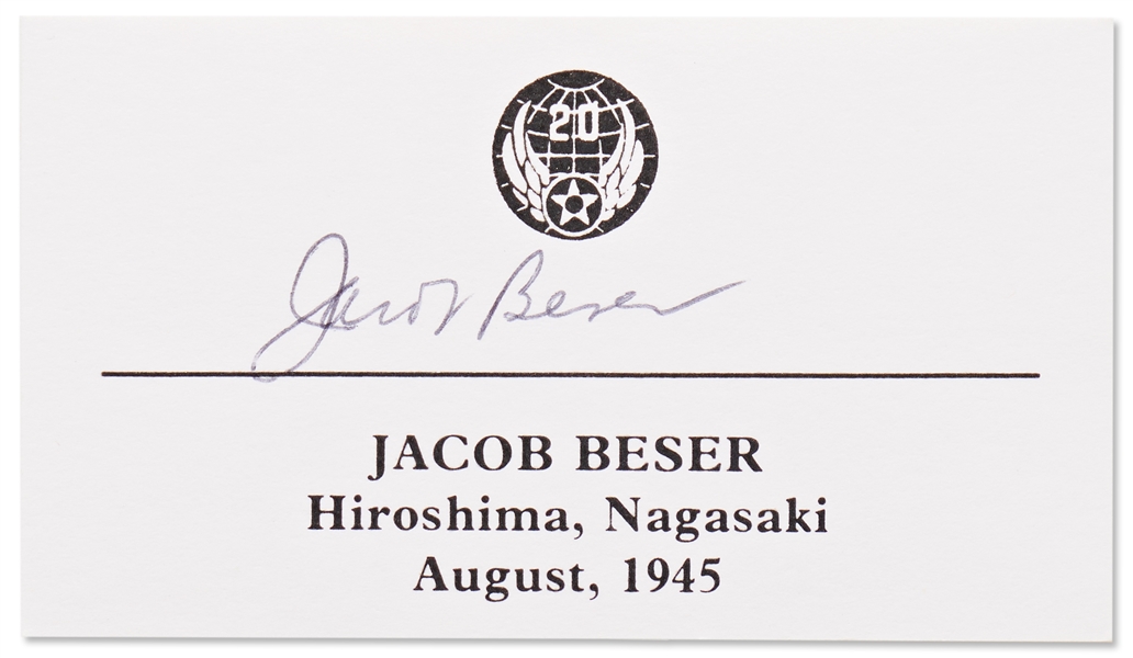Jacob Beser Signature -- With PSA COA