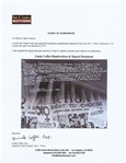 Linda Coffee Handwritten & Signed Statement on a 20'' x 16'' Photo -- Coffee Was Co-Counsel for the Supreme Court Case Roe v. Wade, Giving American Women the Right to an Abortion in 1973
