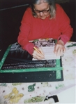 Linda Coffee Handwritten & Signed Statement on a 20'' x 16'' Photo -- Coffee Was Co-Counsel for the Supreme Court Case Roe v. Wade, Giving American Women the Right to an Abortion in 1973
